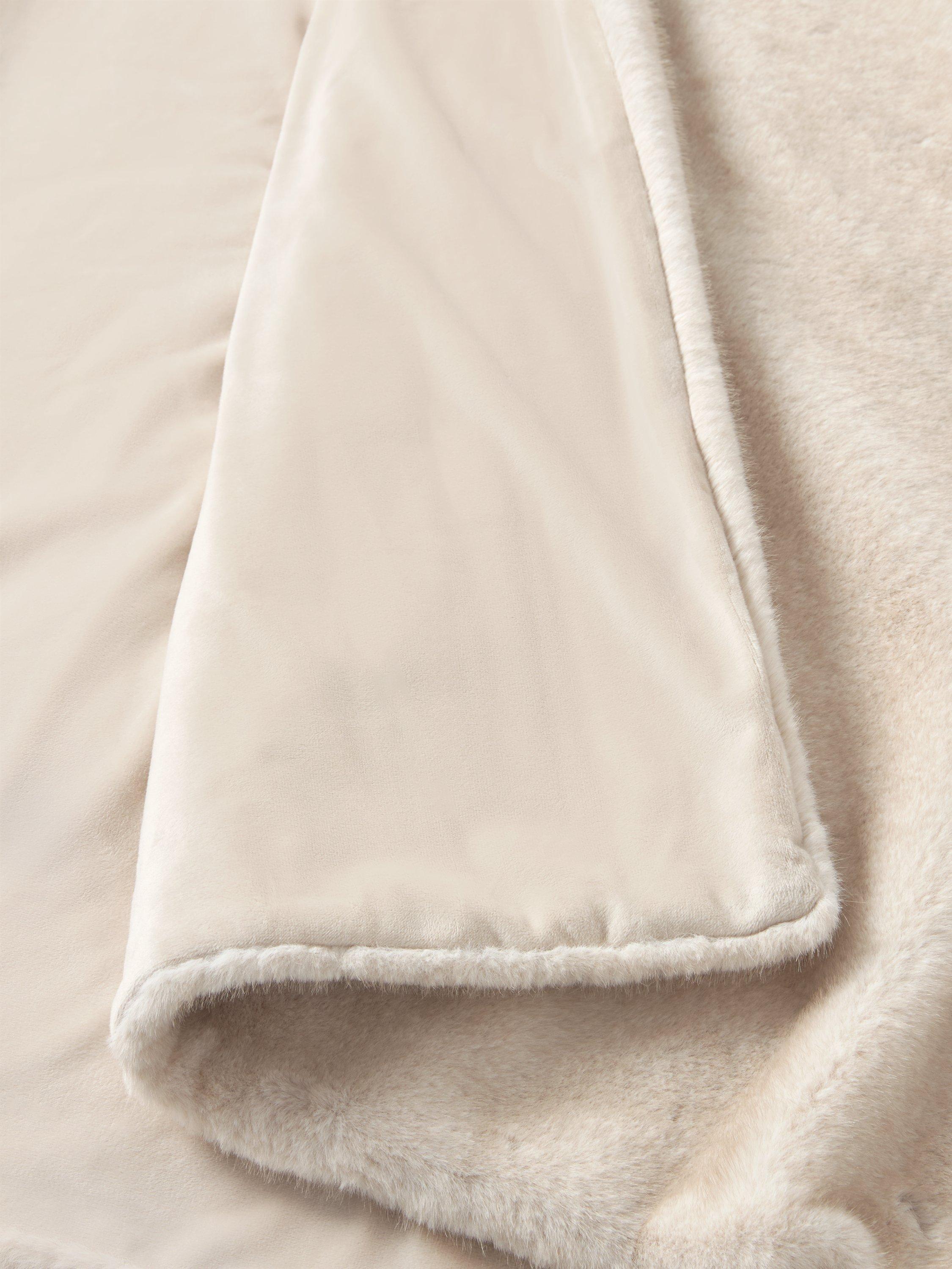 John Lewis faux fur throw champagne 200x150cm - British product