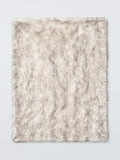 John Lewis Ostrich faux fur throw white/multi 200x150cm (British brand)