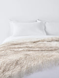John Lewis Ostrich faux fur throw white/multi 200x150cm (British brand)