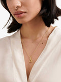 Edge of Ember gold initial pendant necklace (British brand)
