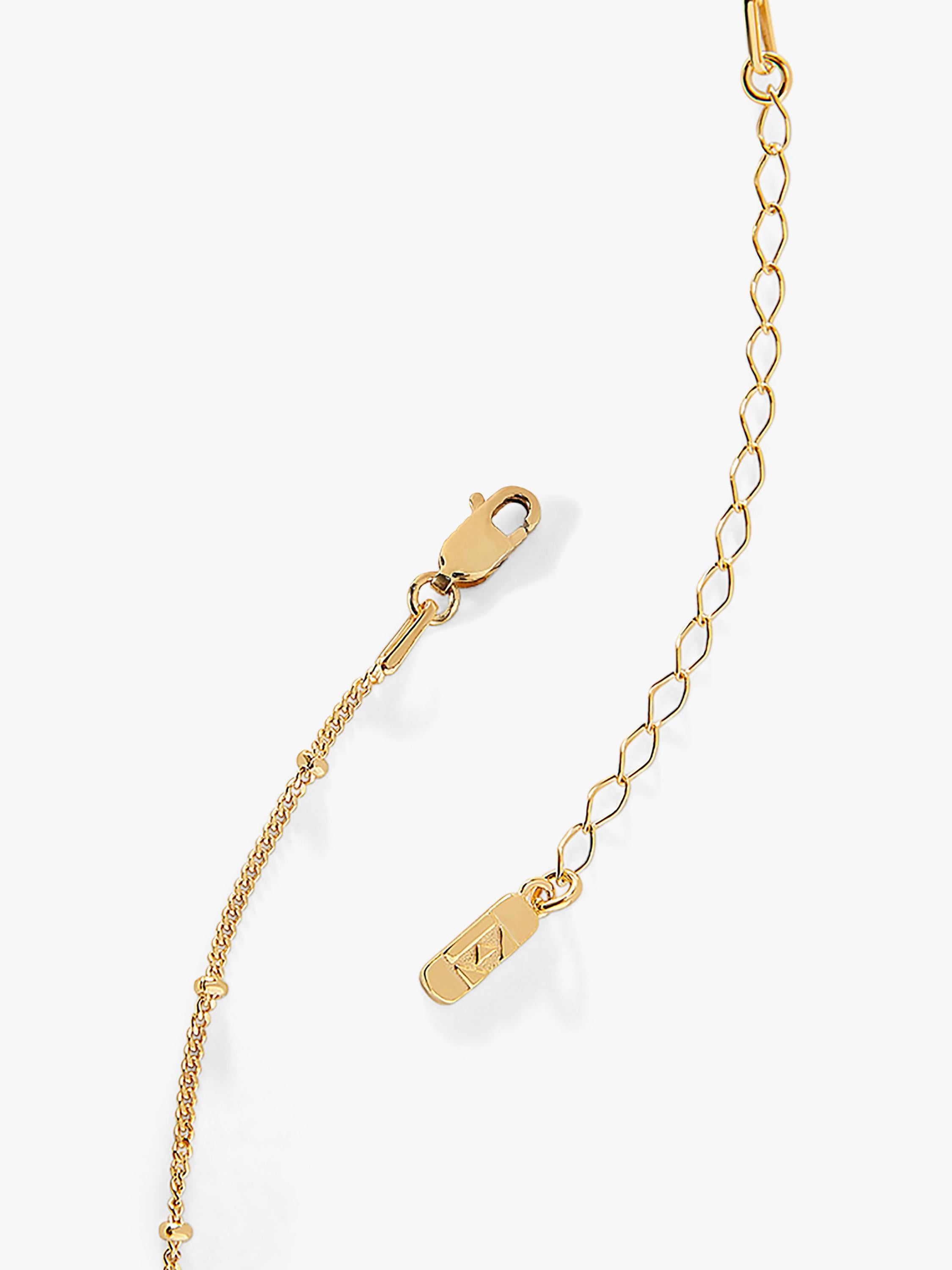 Edge of Ember gold initial pendant necklace (British brand)