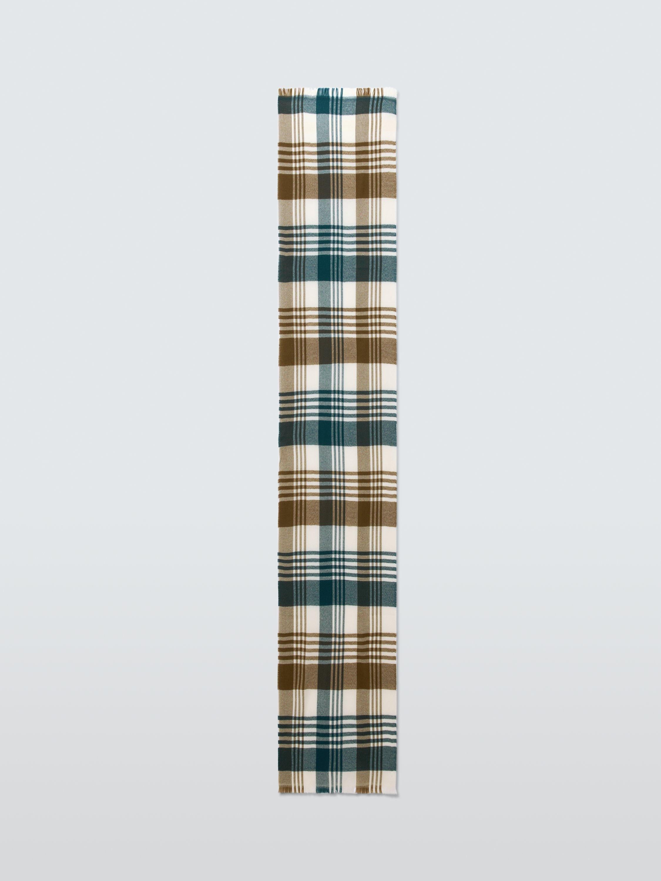 John Lewis check wool scarf 57x180cm (British brand)