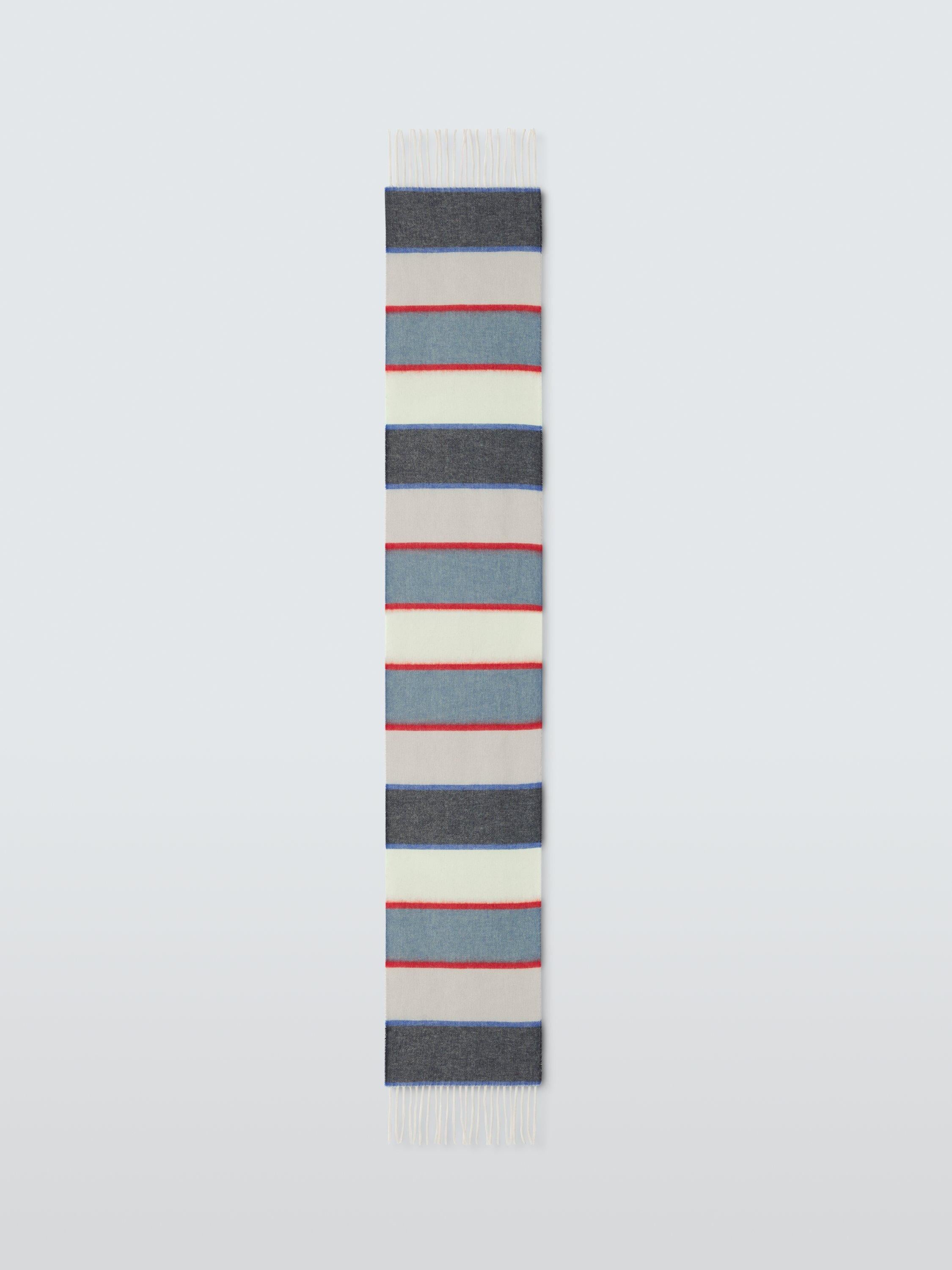 John Lewis Striped Cashmink Scarf Multi - British product