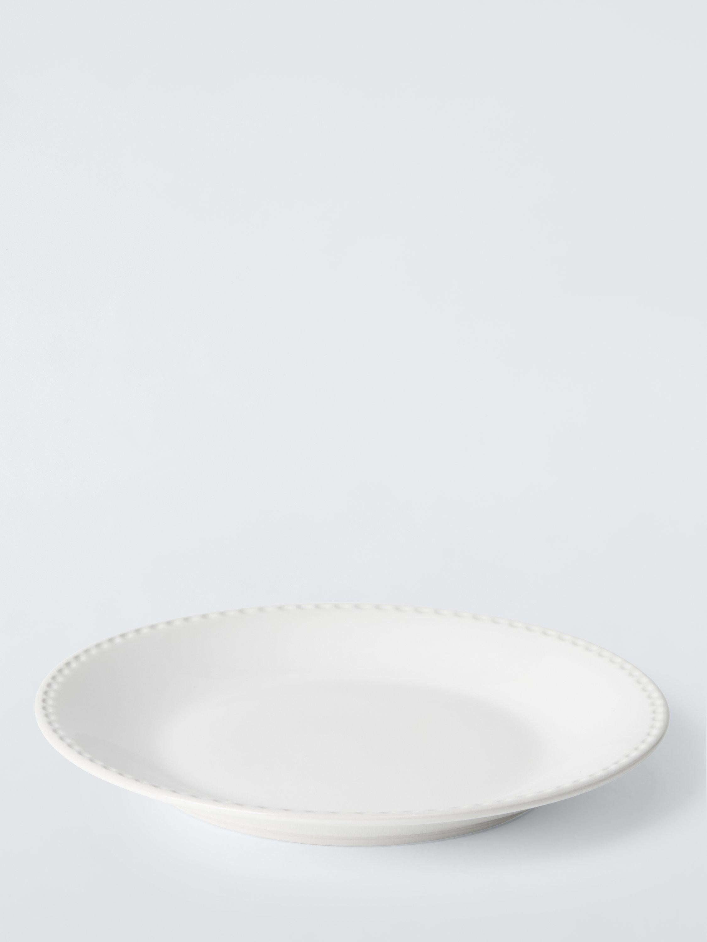 John Lewis Heath stoneware side plate 21cm white, UK version