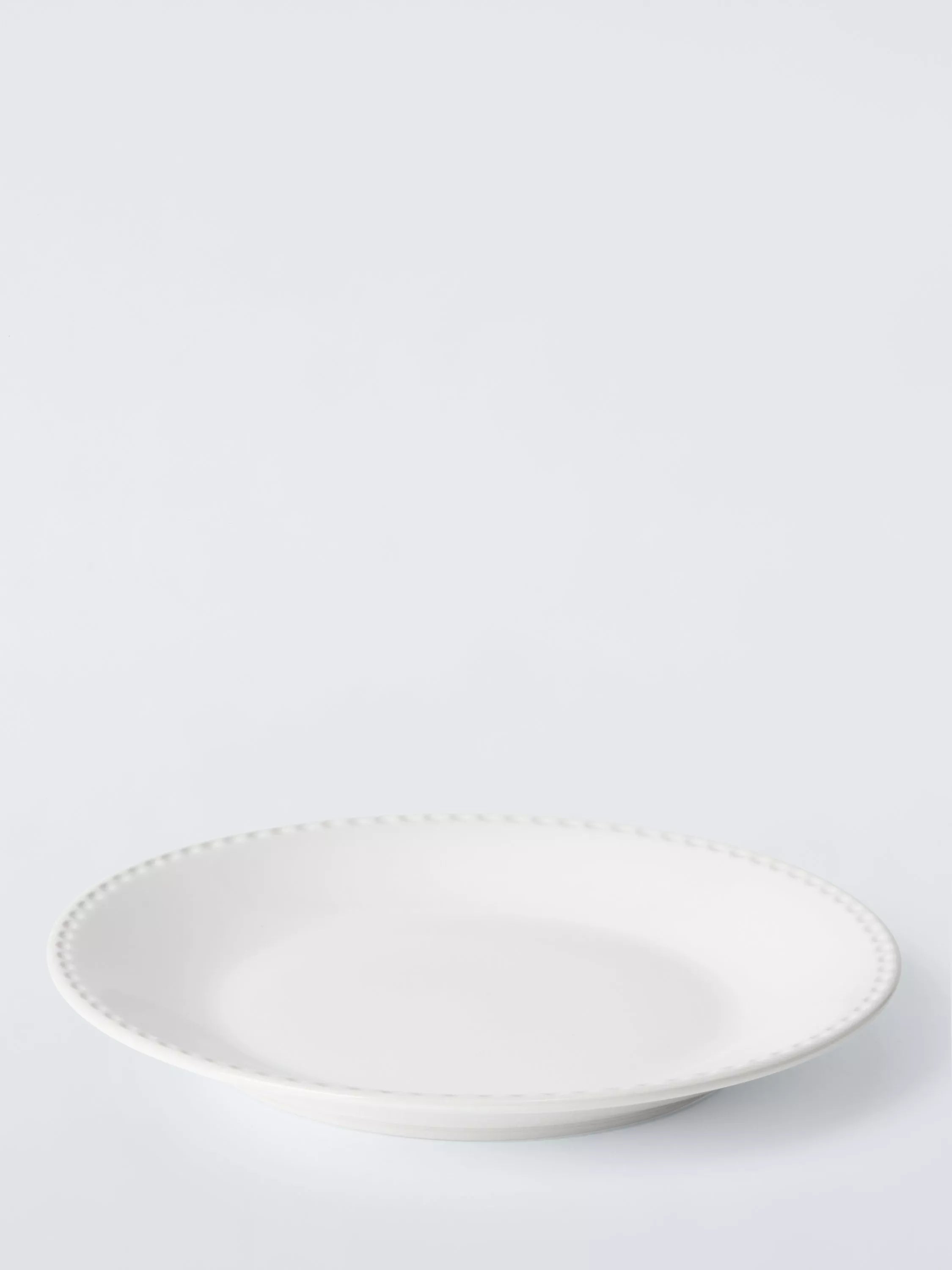 John Lewis Heath stoneware side plate 21cm white, UK version