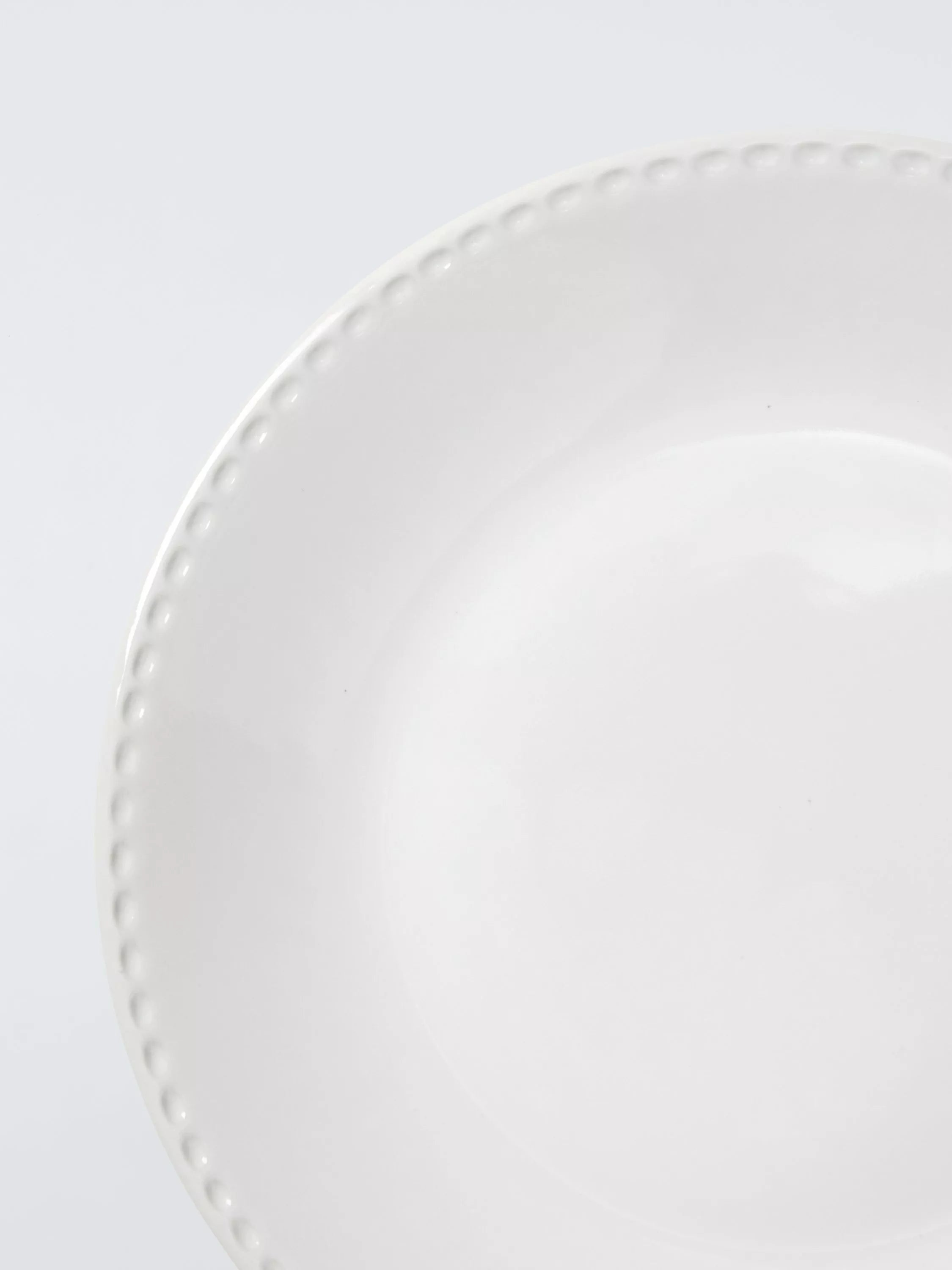 John Lewis Heath stoneware side plate 21cm white, UK version