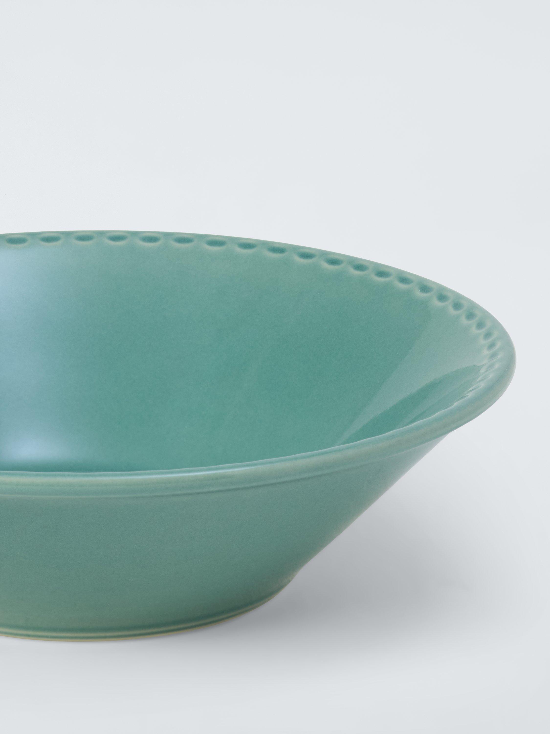 John Lewis Sanderson Heath stoneware cereal bowl 17cm teal (British brand)