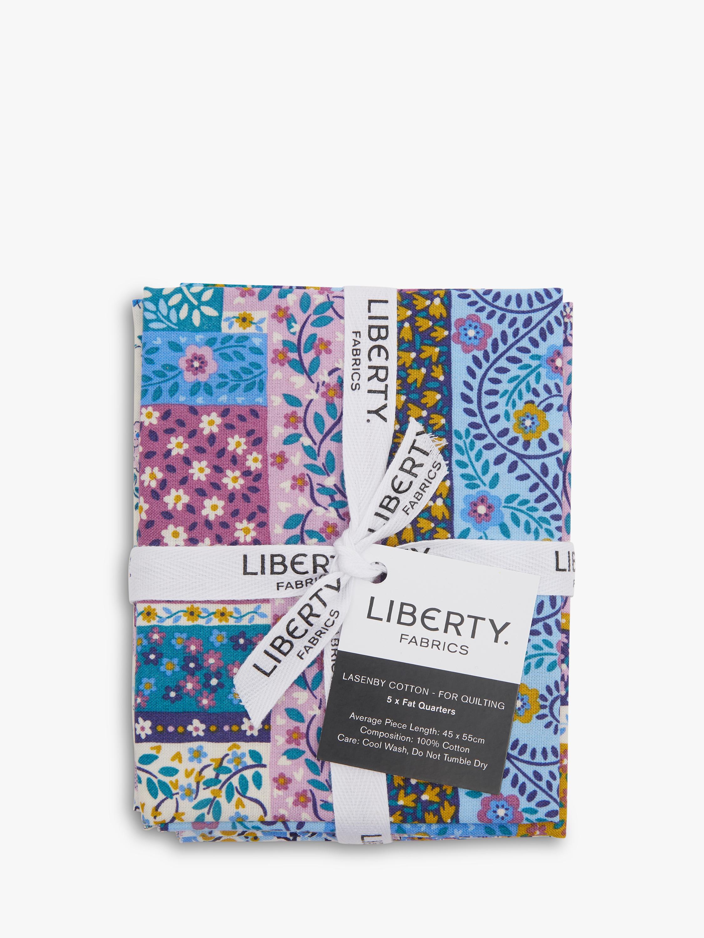 Liberty Fabrics Tudor Patchwork fat quarter fabric pack of 5 (British brand)