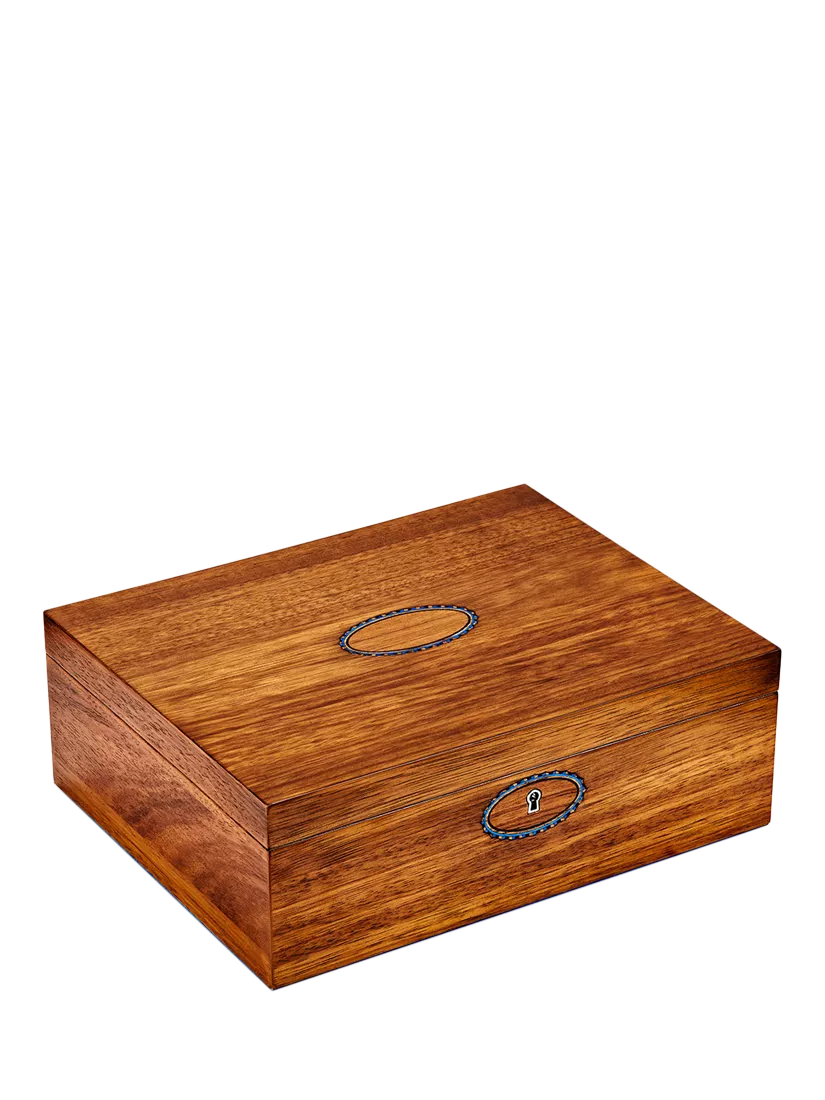 WOLF ballet walnut musical jewellery box, imported from the UK