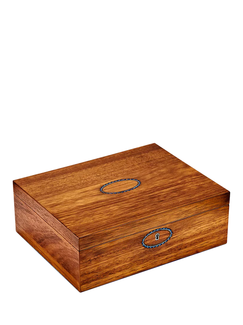 WOLF ballet walnut musical jewellery box, imported from the UK