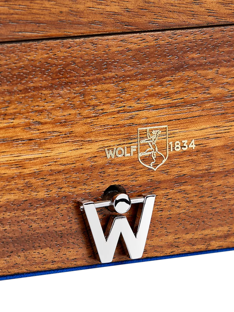 WOLF ballet walnut musical jewellery box, imported from the UK