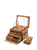 WOLF Ida trunk jewellery box khaki, imported from the UK