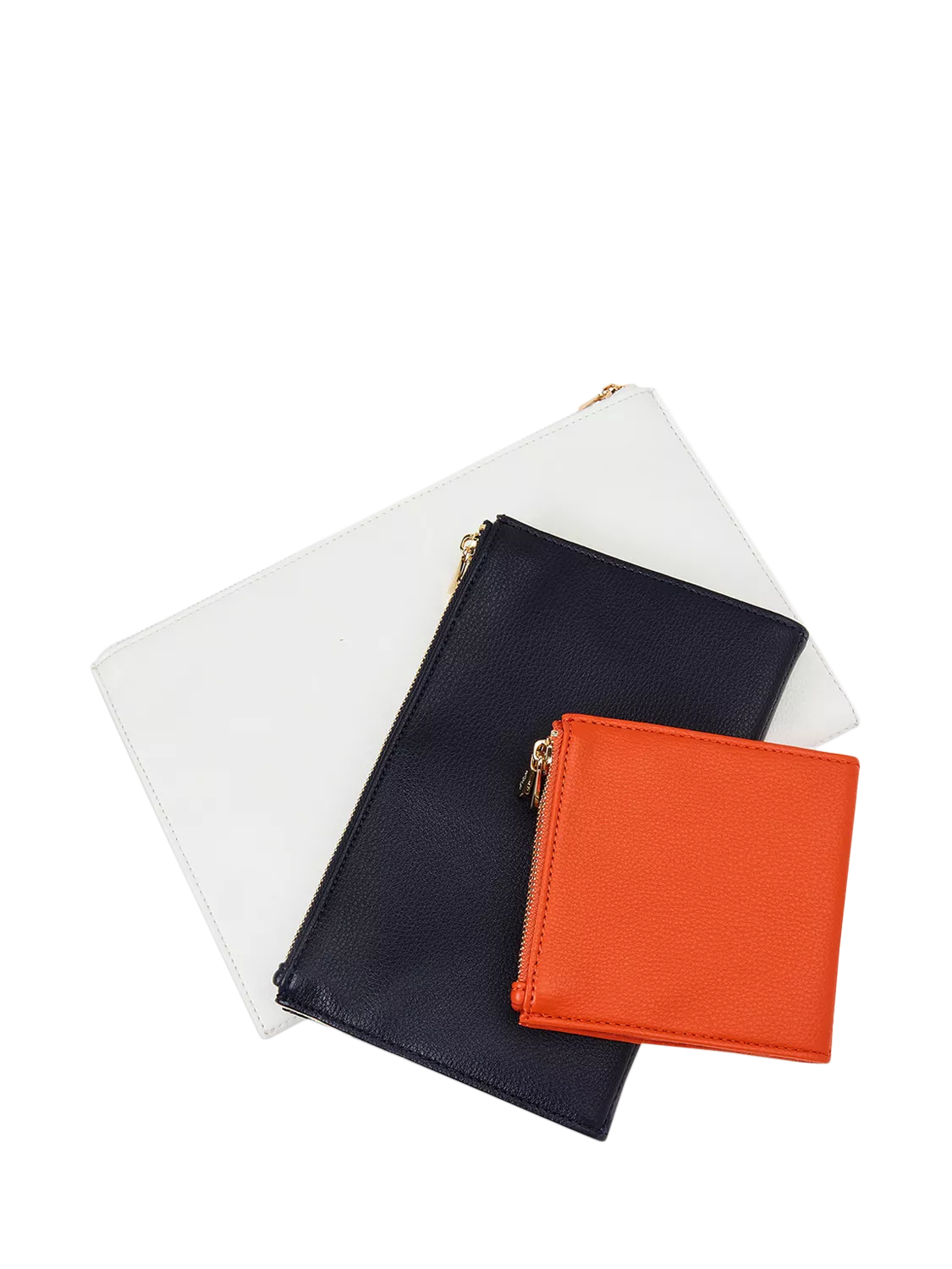 WOLF Maria Leather Jewellery Pouches, Set of 3, Multi