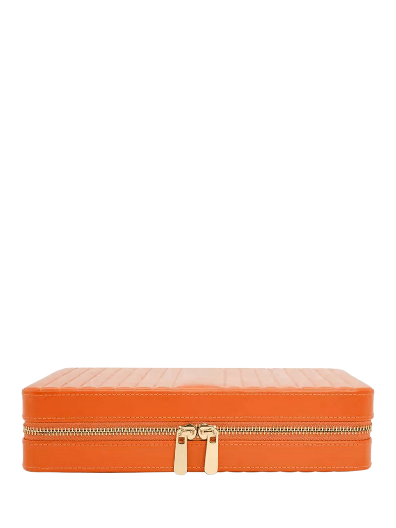 WOLF Maria Quilted Leather Zip Large Jewellery Case