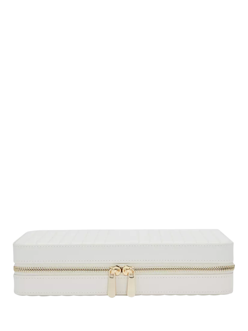 WOLF Maria Quilted Leather Zip Large Jewellery Case