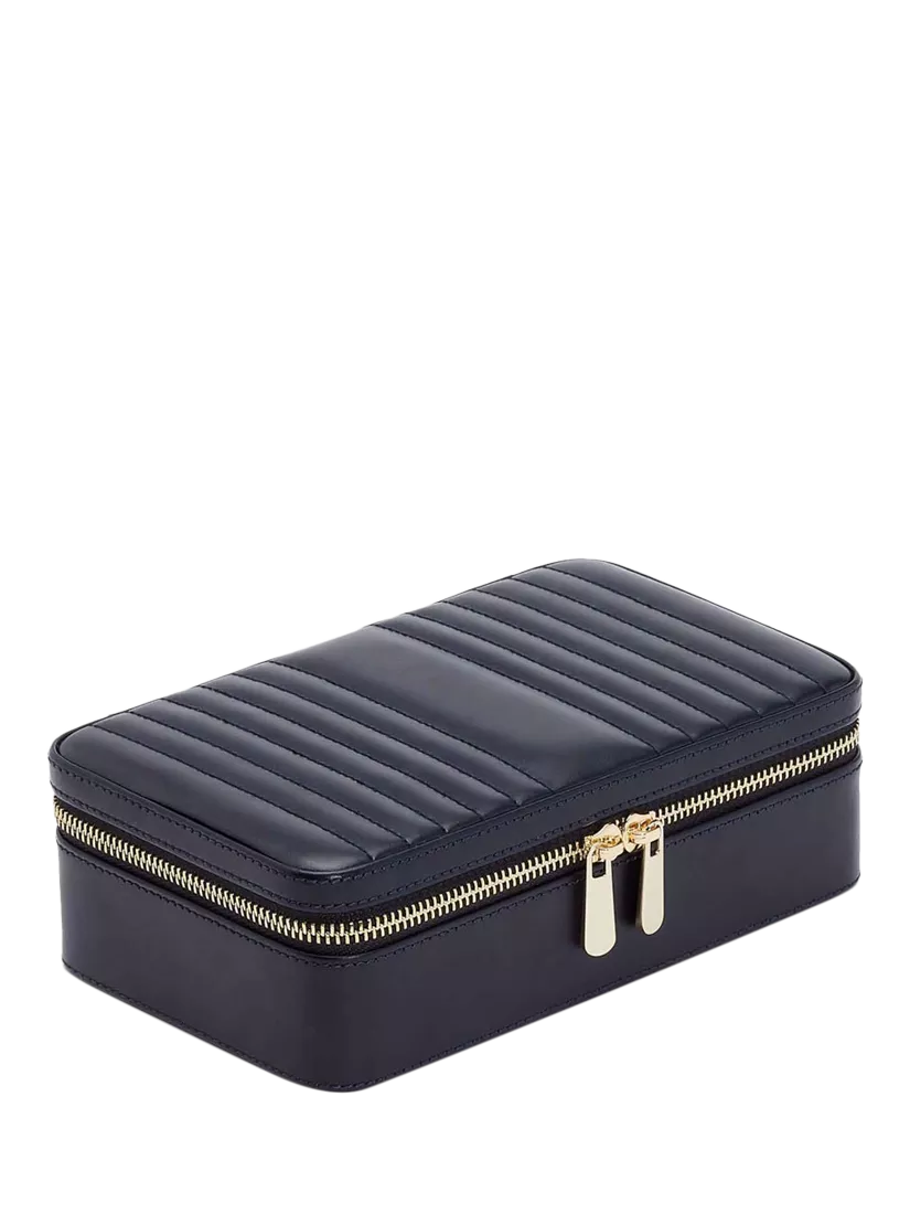 WOLF Maria leather zipped jewel case medium, UK version