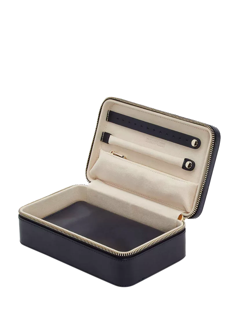 WOLF Maria leather zipped jewel case medium, UK version