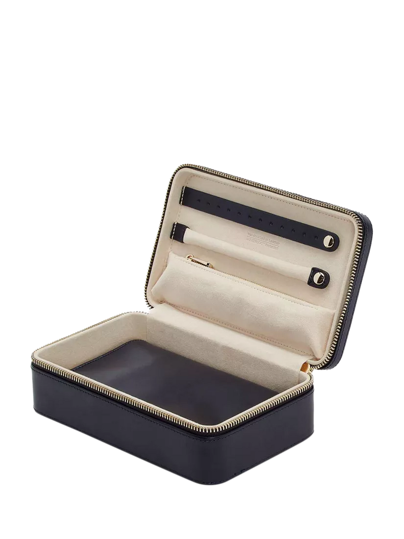WOLF Maria leather zipped jewel case medium, UK version