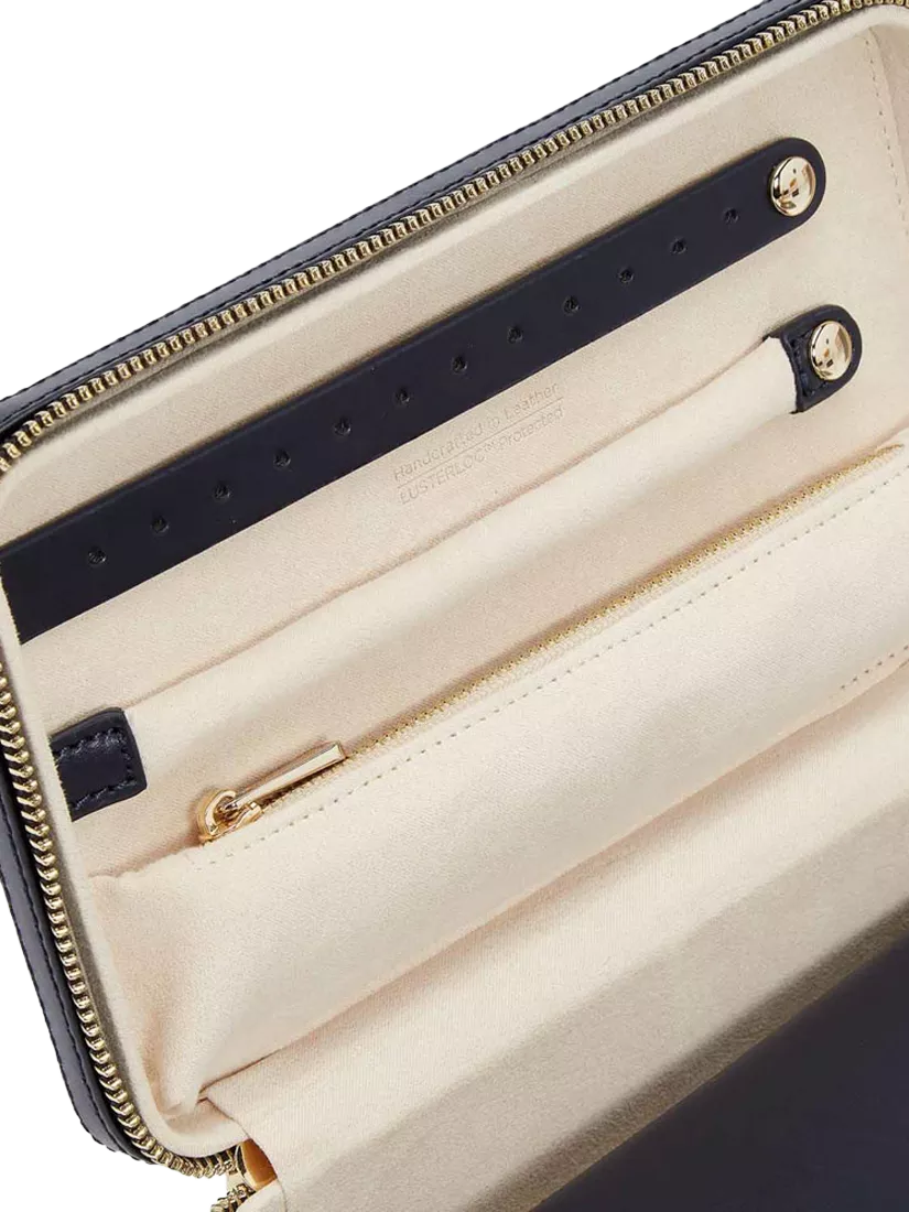 WOLF Maria leather zipped jewel case medium, UK version