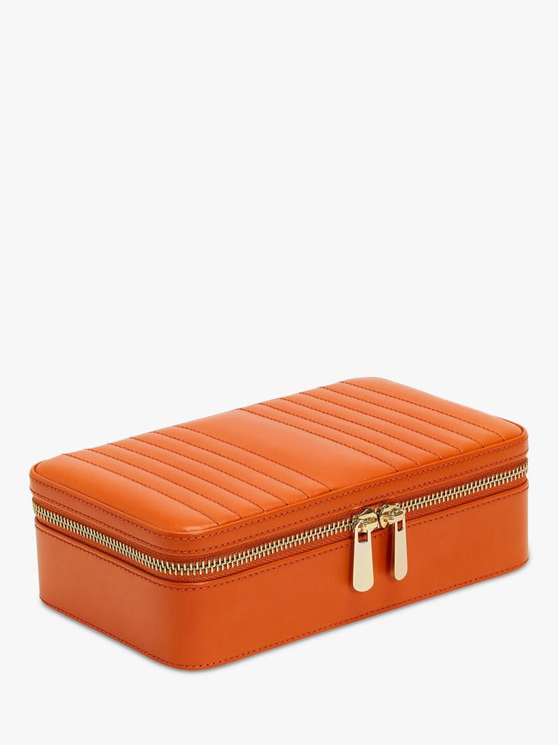 WOLF Maria quilted leather medium jewellery case, UK version