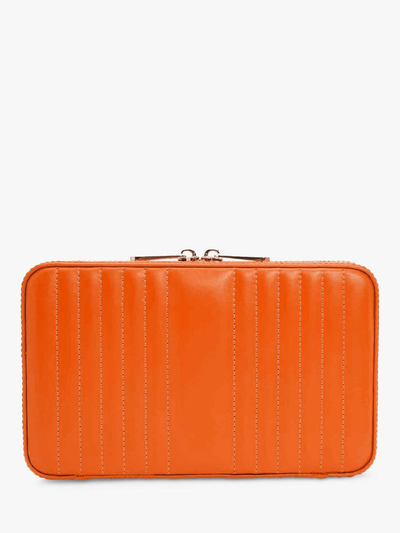WOLF Maria quilted leather medium jewellery case, UK version