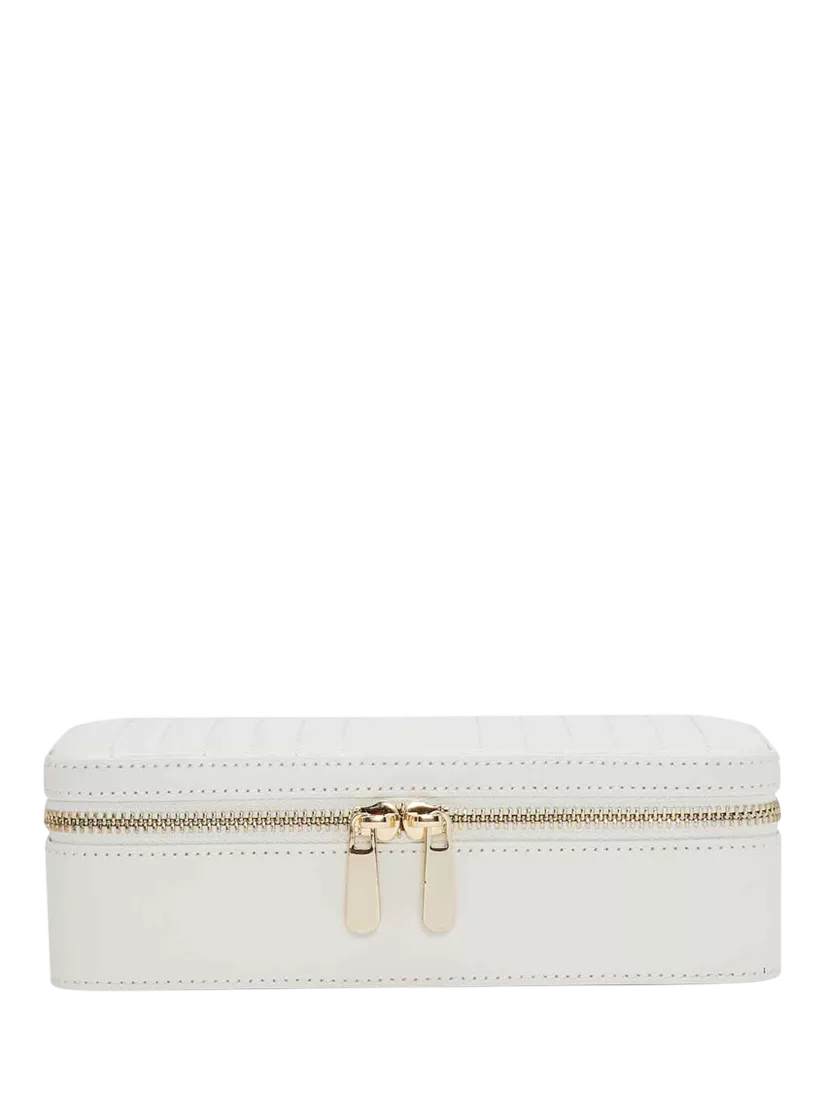 WOLF Maria Quilted Leather Zip Medium Jewellery Case