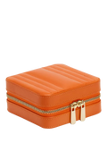 WOLF Maria leather zip jewel case in tangerine, UK version