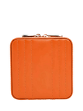WOLF Maria leather zip jewel case in tangerine, UK version