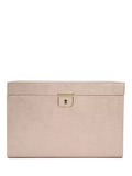 WOLF Palermo Leather Jewellery Box, Large, Rose Gold