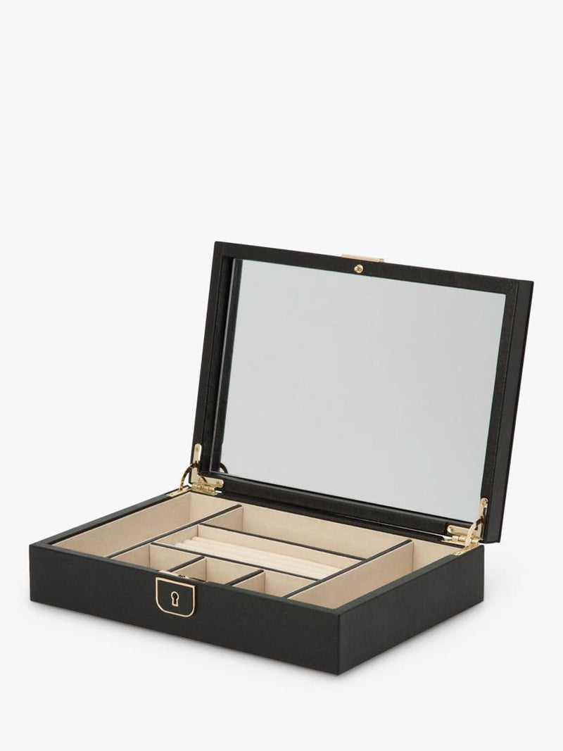 WOLF Palermo medium leather jewellery box (British brand)