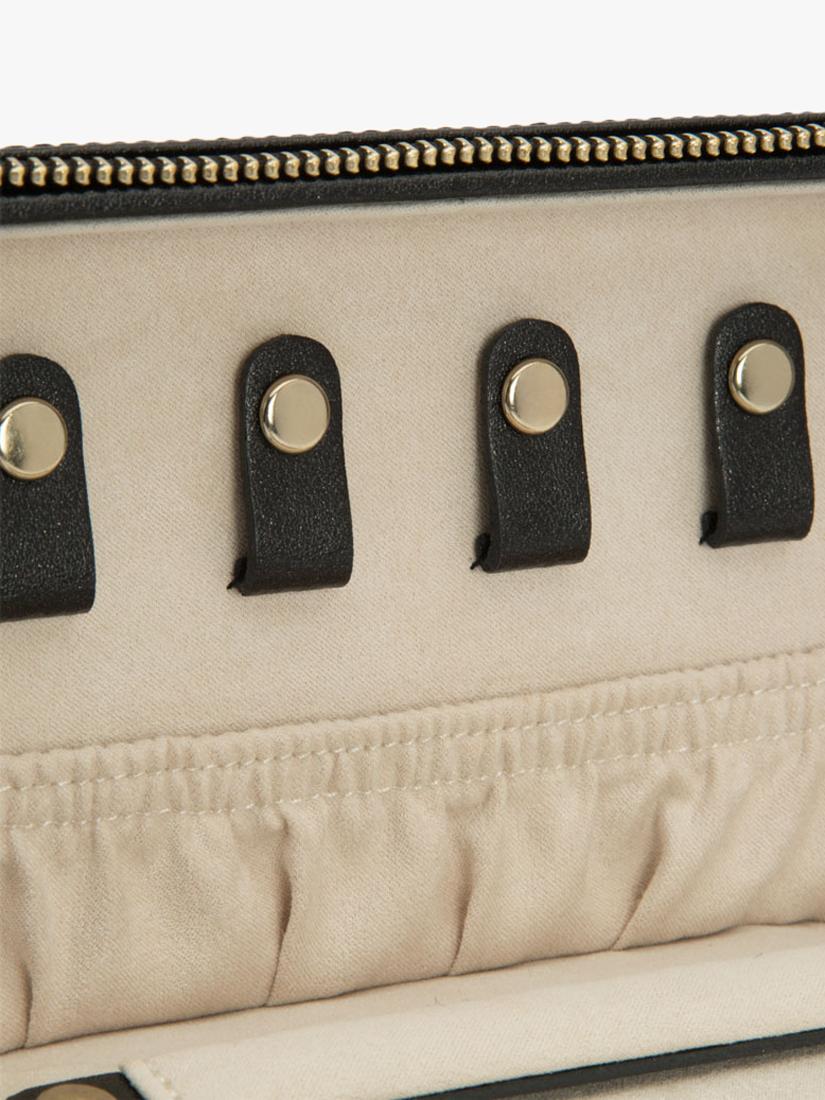WOLF Palermo leather jewellery case with mirror - British product