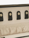 WOLF Palermo leather jewellery case with mirror - British product