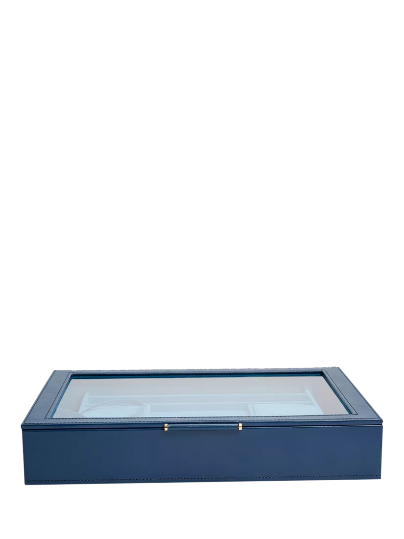 WOLF Sophia Leather Jewellery Box with Window