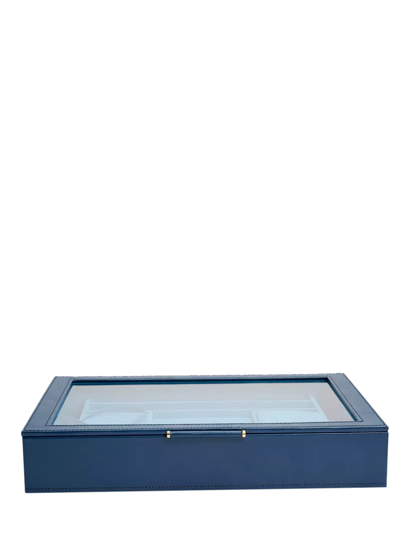 WOLF Sophia Leather Jewellery Box with Window