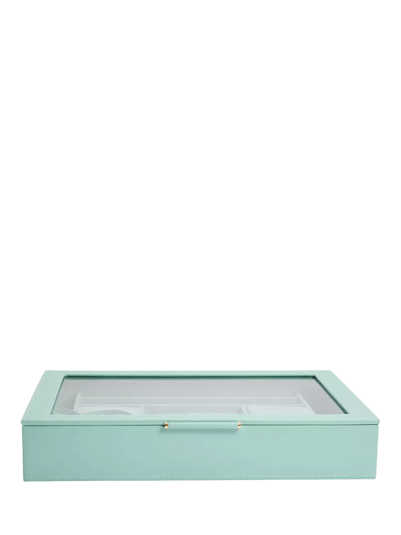 WOLF Sophia Leather Jewellery Box with Window