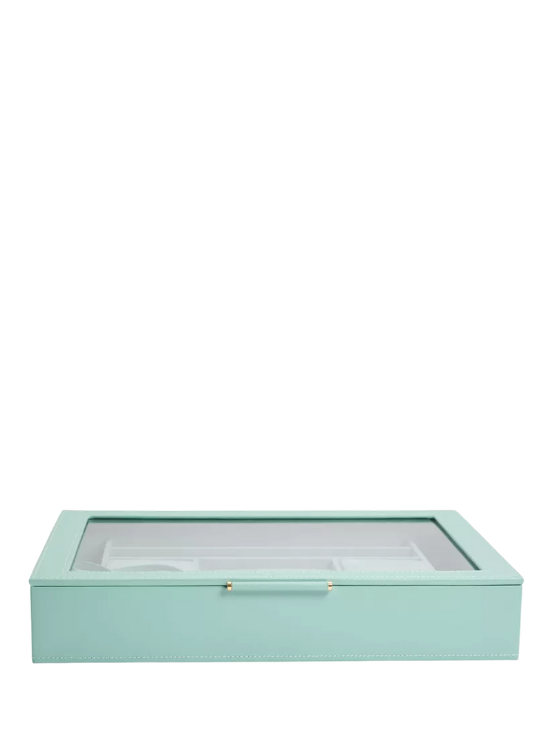 WOLF Sophia Leather Jewellery Box with Window