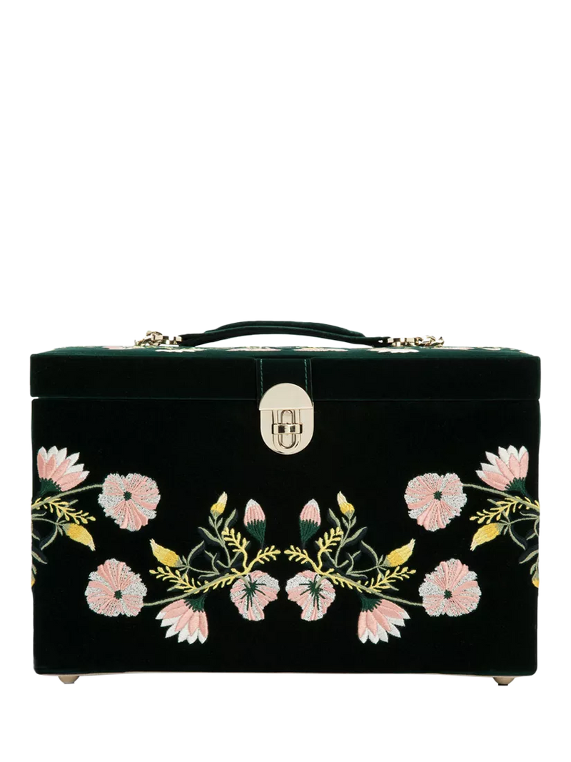 WOLF Zoe jewellery box in velvet, large - British product