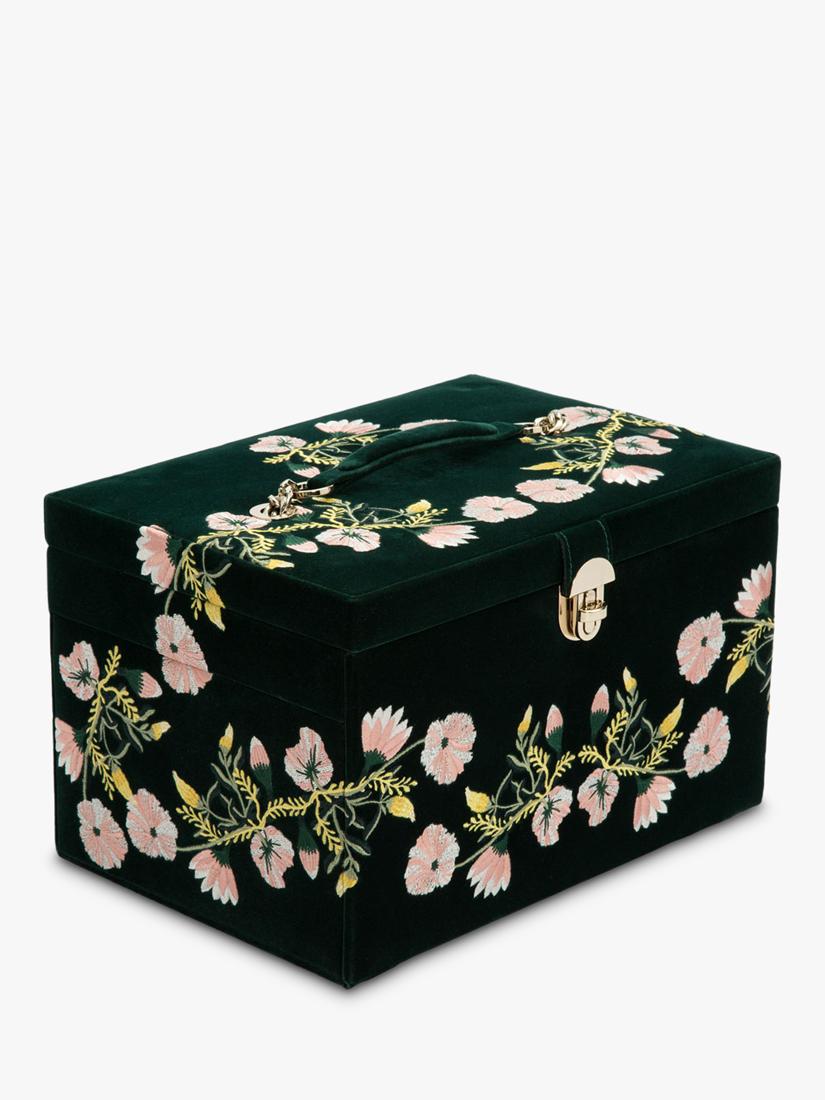 WOLF Zoe jewellery box in velvet, large - British product
