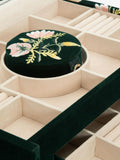 WOLF Zoe jewellery box in velvet, large - British product
