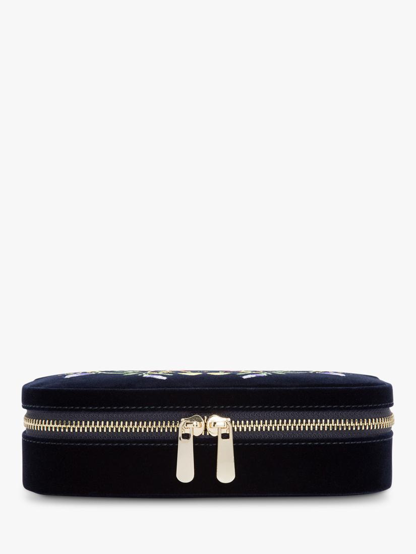 WOLF Zoe velvet rectangular travel jewellery case, UK version