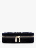 WOLF Zoe velvet rectangular travel jewellery case, UK version