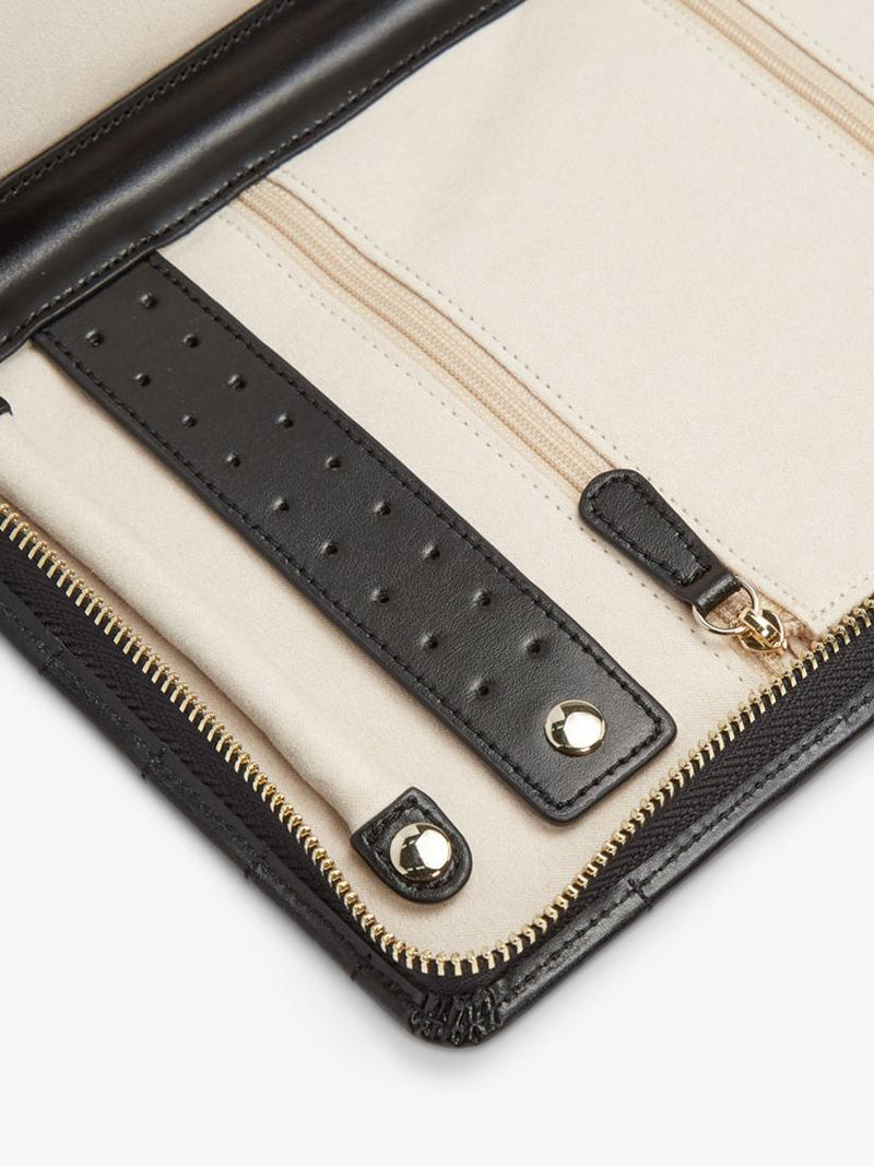WOLF Caroline large leather jewellery portfolio - British product