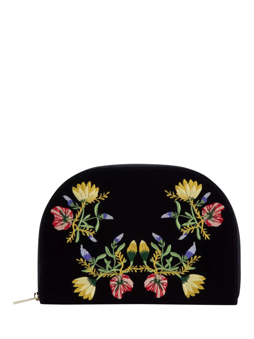 WOLF Zoe velvet jewellery portfolio with mirror, UK version