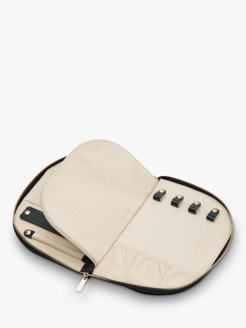WOLF Zoe velvet jewellery portfolio with mirror, UK version