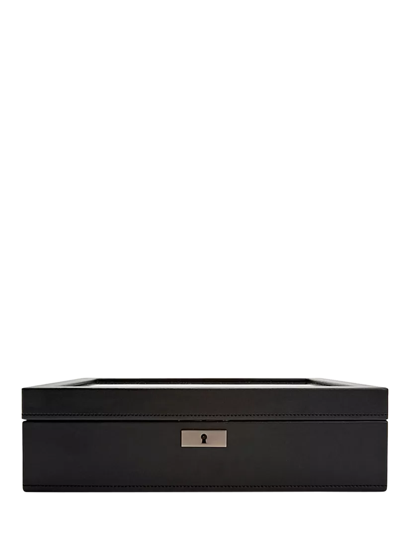 WOLF Axis Vegan Leather 10 Piece Watch Box
