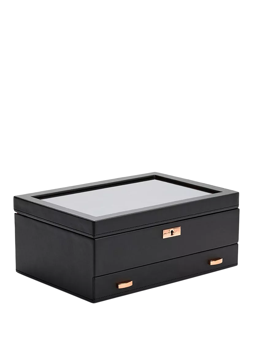 WOLF Axis watch box 10 piece copper vegan leather (British brand)