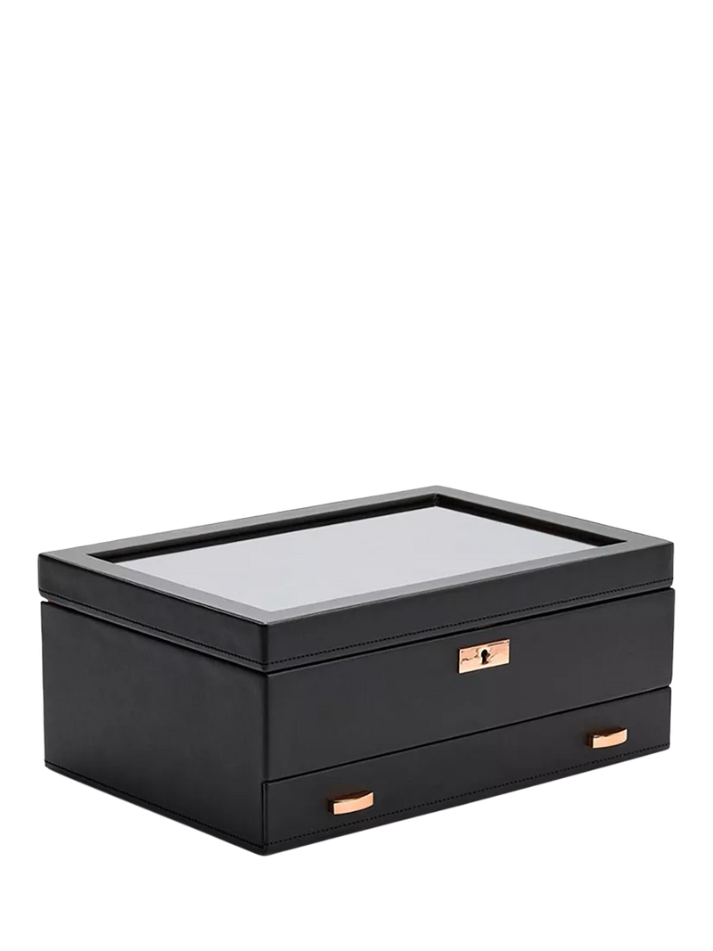 WOLF Axis watch box 10 piece copper vegan leather (British brand)