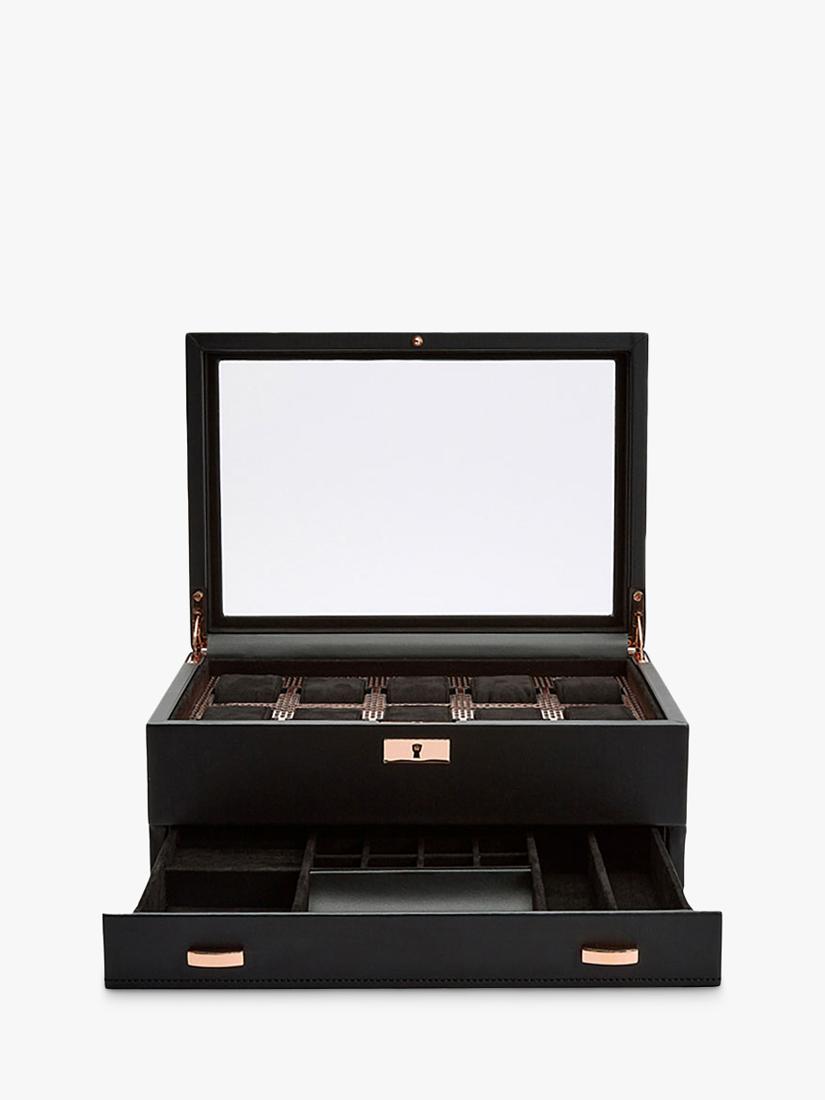 WOLF Axis watch box 10 piece copper vegan leather (British brand)