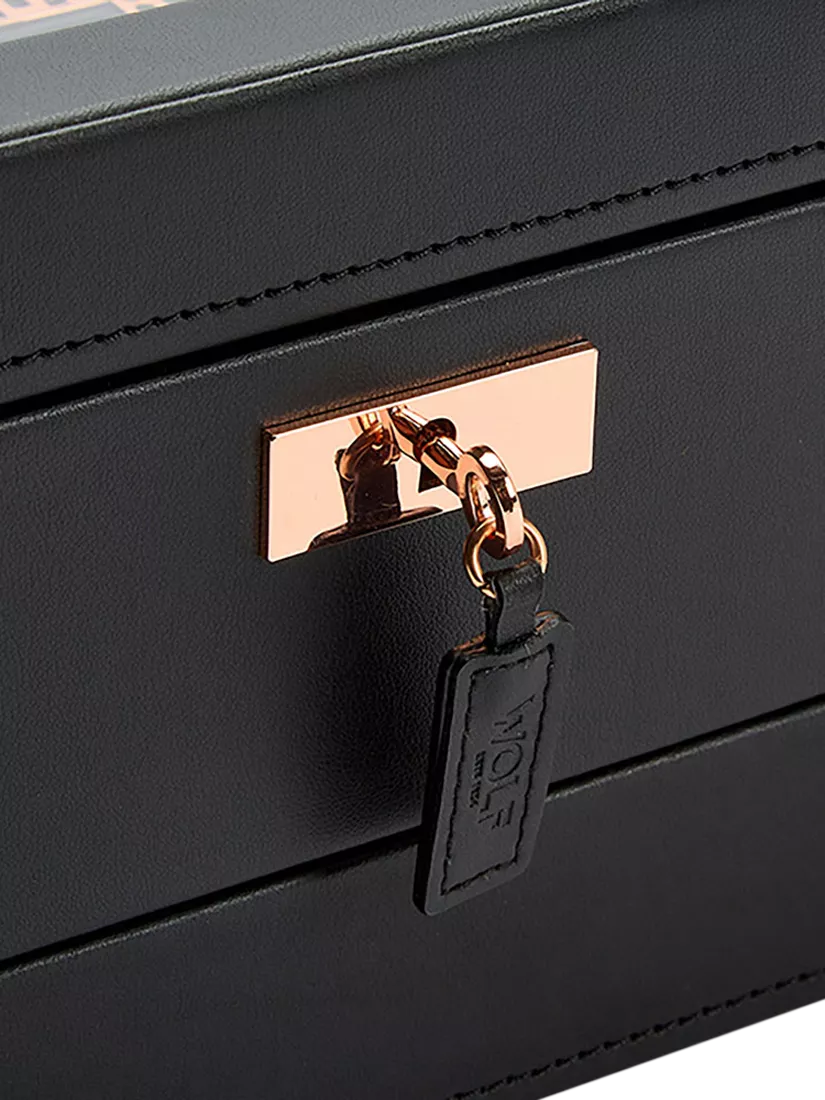 WOLF Axis watch box 10 piece copper vegan leather (British brand)