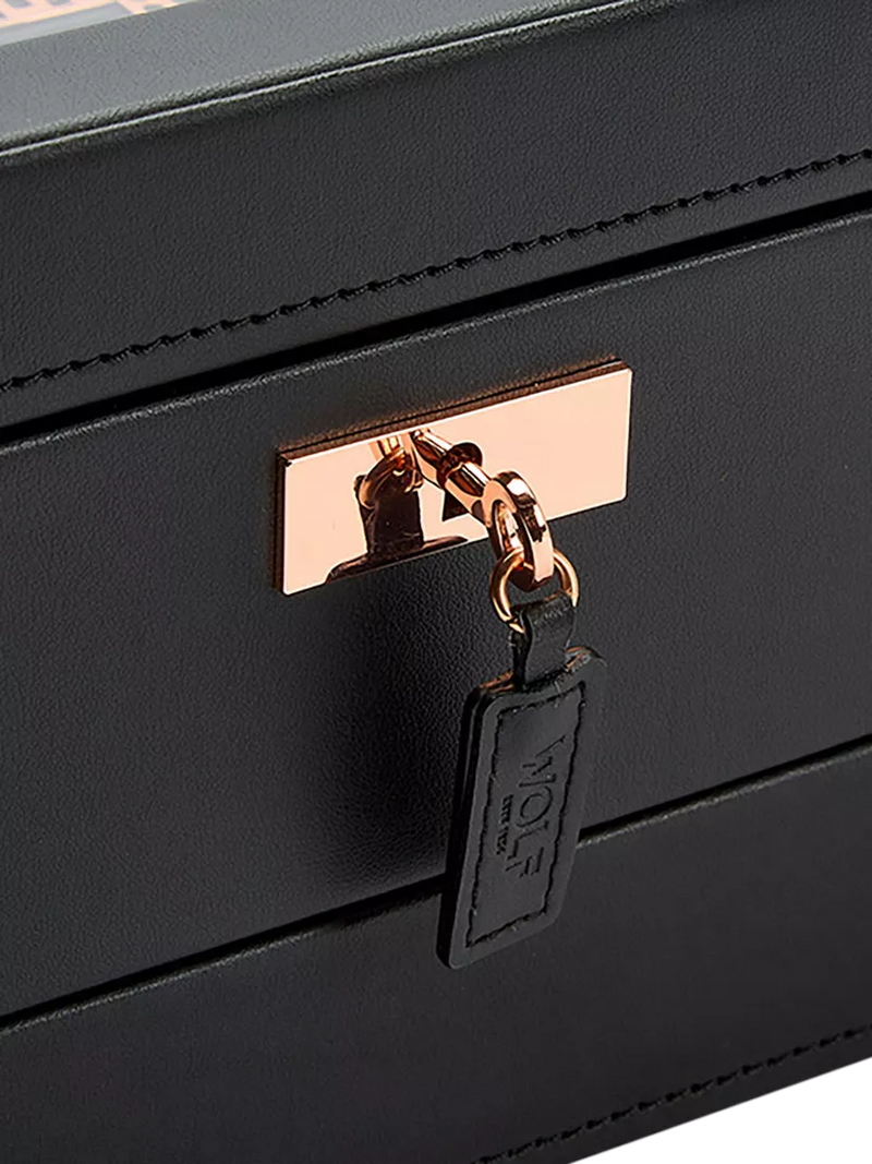 WOLF Axis watch box 10 piece copper vegan leather (British brand)